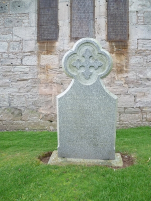 Gravestone in memory of JOHN SCOLLEY at St. Philip's, Catterline
