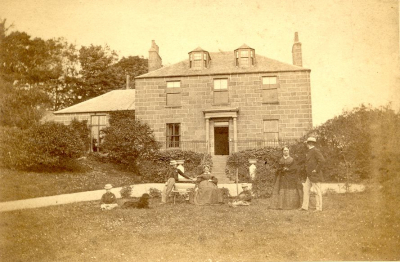 The Murison family at Belmont House in Stonehaven in 1871